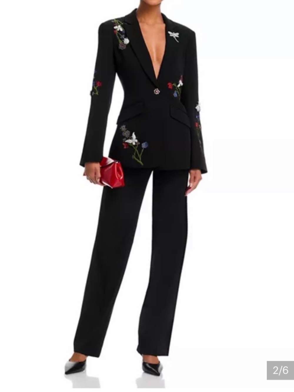 Cinq a Sept Whispering Vines Cheyanne Blazer Size 4 - Picture 7 of 7